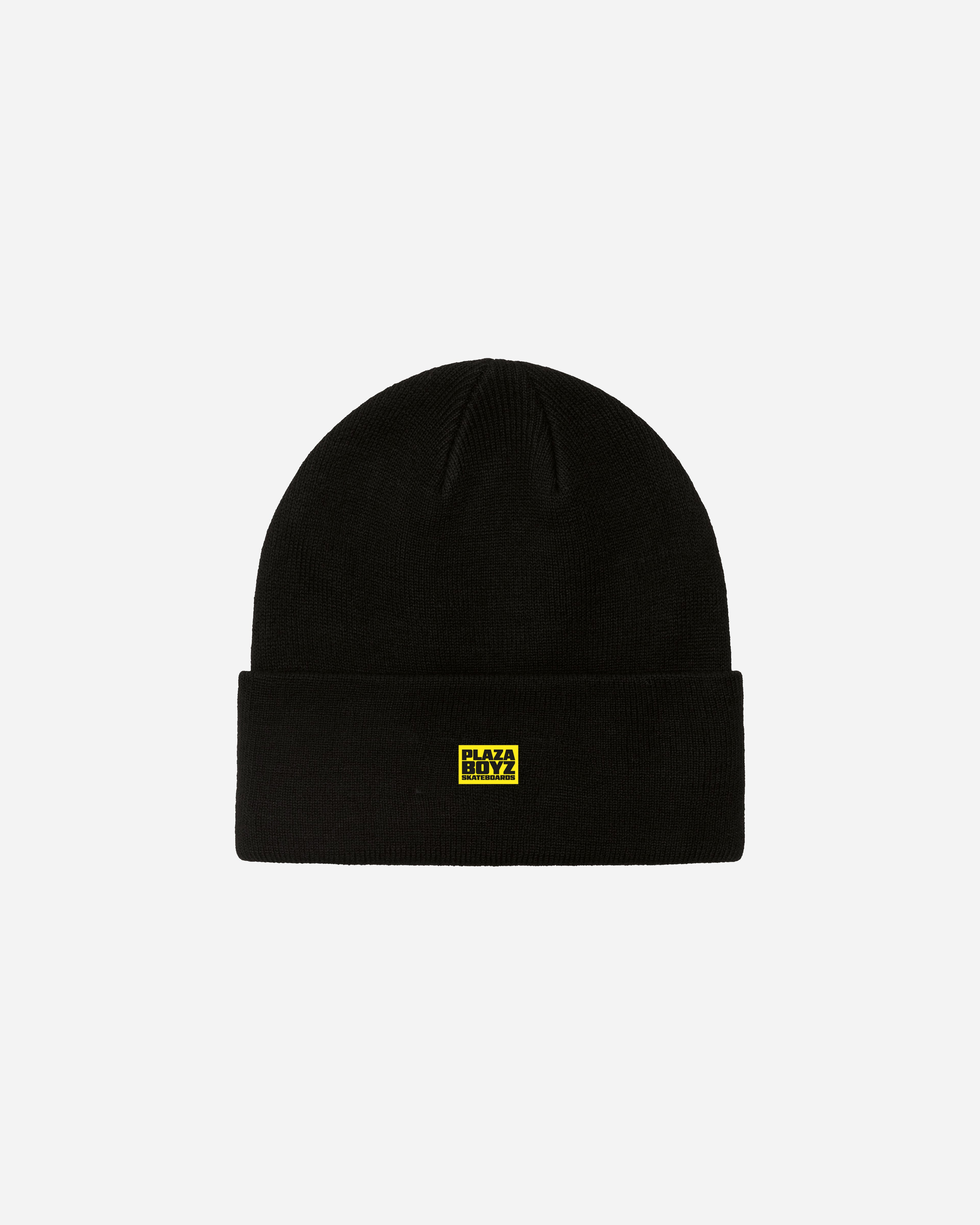 Y-LABEL BEANIE - BLACK